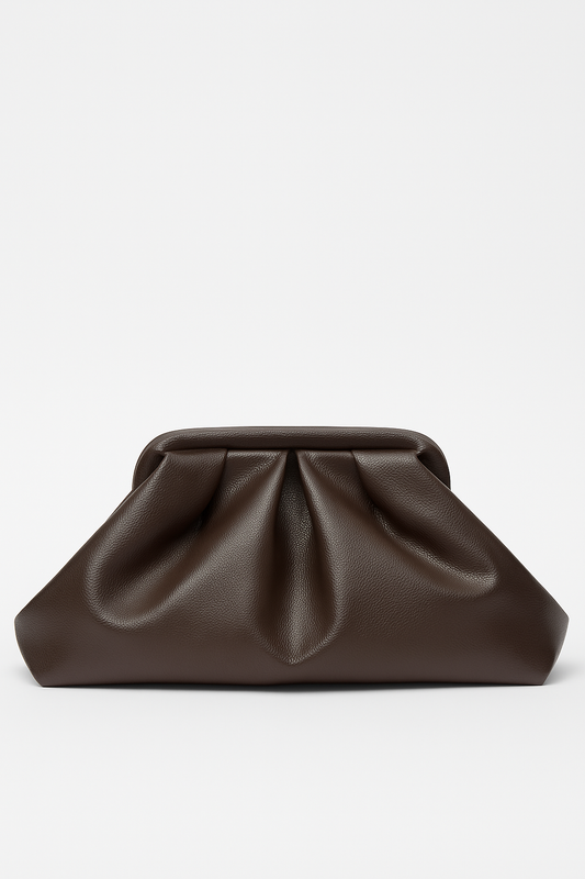 THE MAXI CLUTCH - espresso